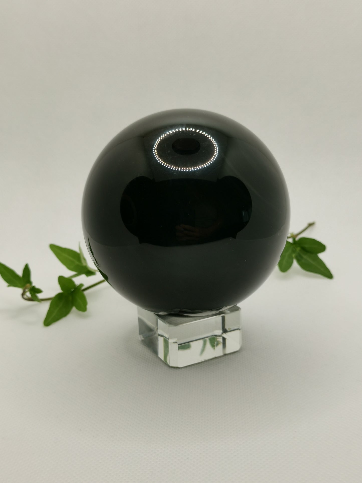 Svart Obsidian Klot – Skydd & Jordande Energi