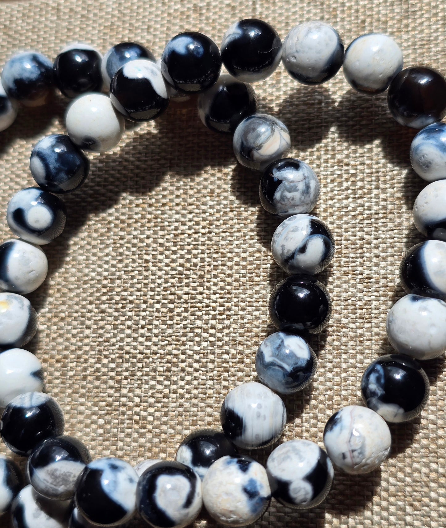 Armband – Orca Agat / Späckhuggare agat