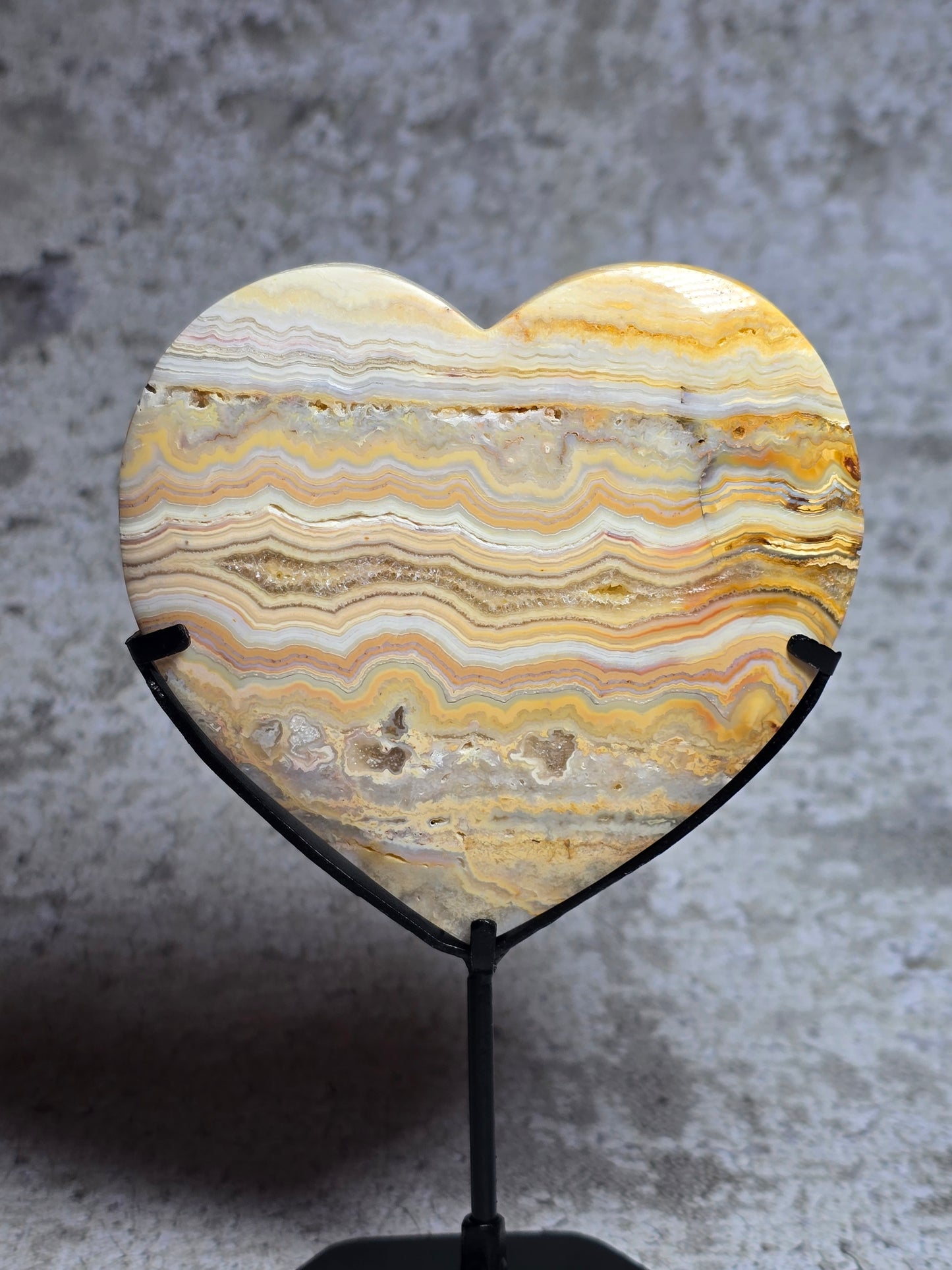 Gul Crazy lace hjärta#19