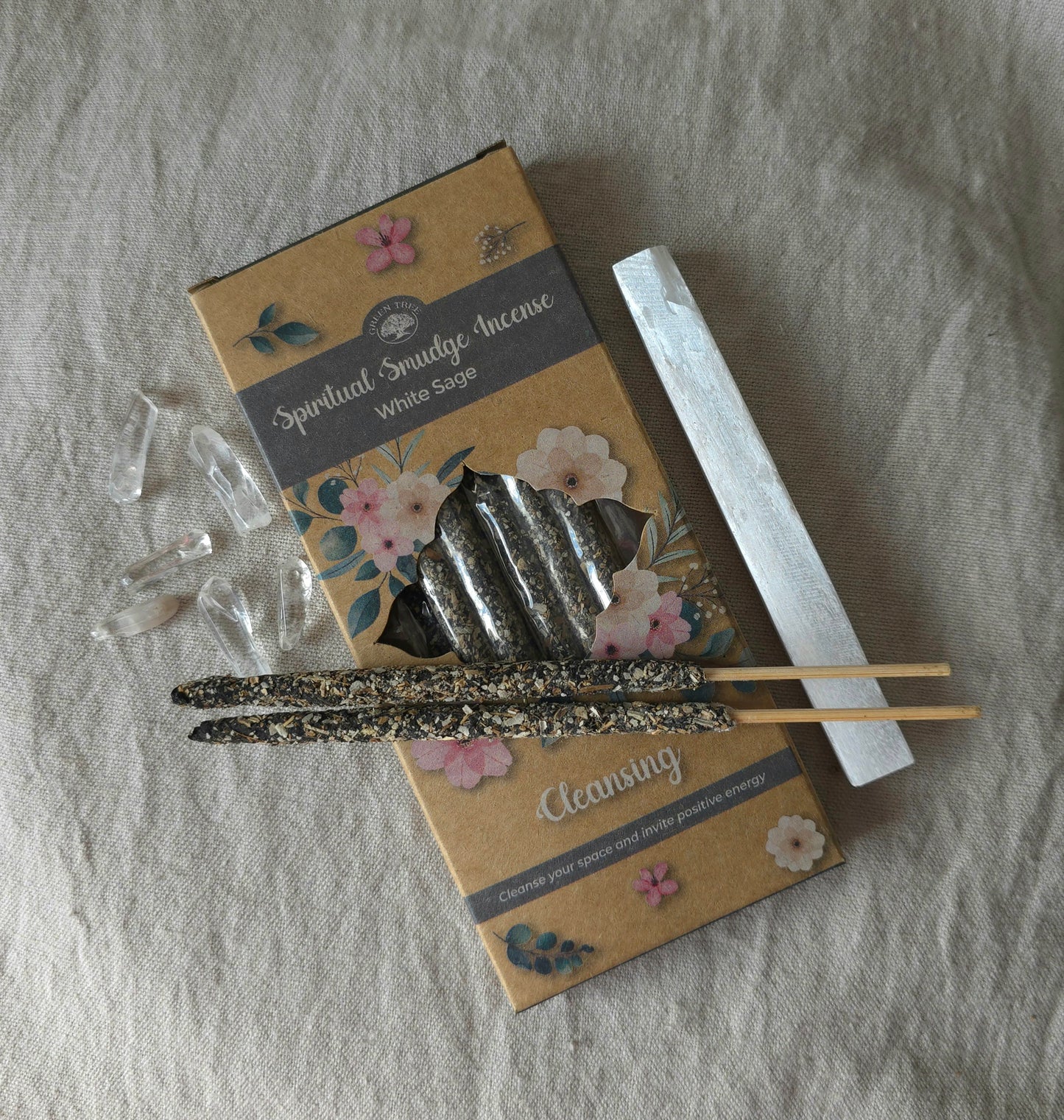 Smudge stickor med vit salvia – naturlig rökelse för rening, klarhet & skyddande energi