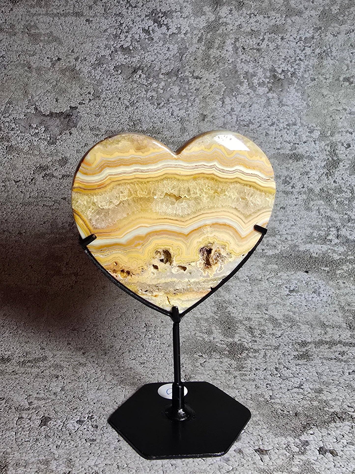 Gul Crazy lace hjärta#20