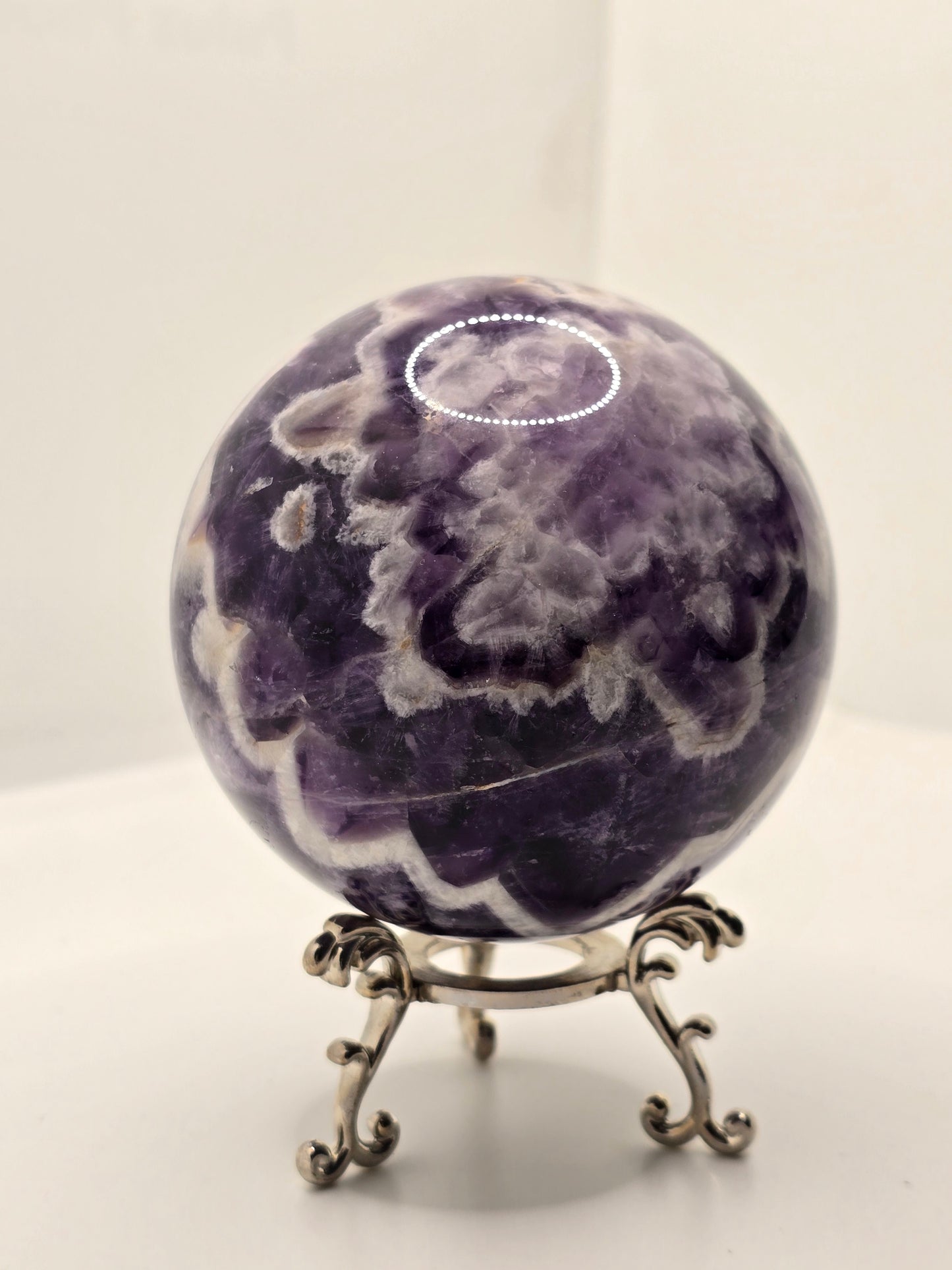 Chevron Ametist Statement Klot – Djup Intuition & Inre Klarhet