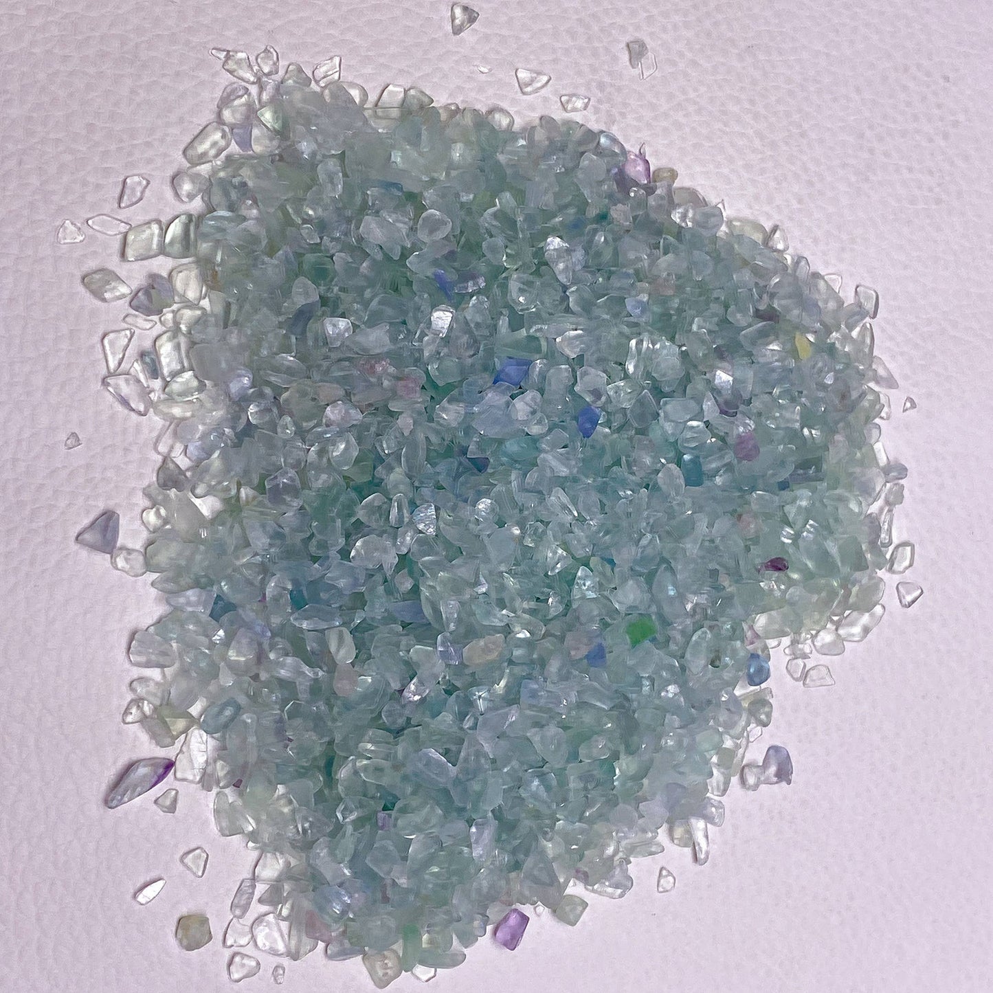 Grön fluorit – högkvalitativa kristallchips, 50 g
