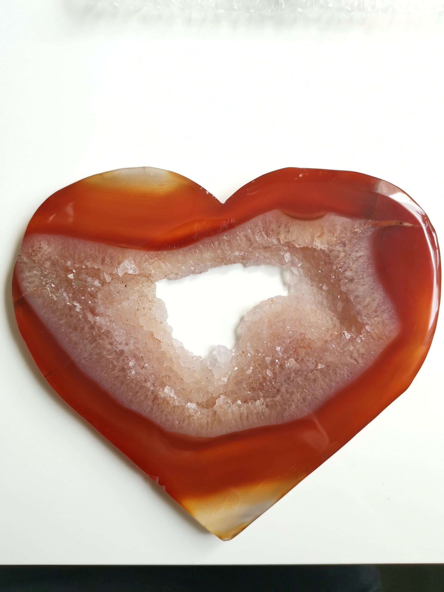 Karneol Carnelian Karneol med ametist Karneol hjärta Karneol druzy