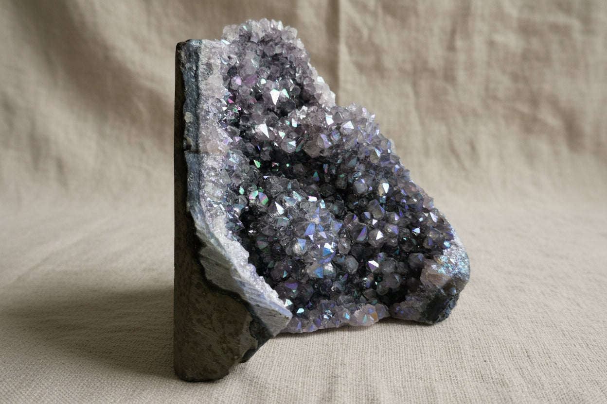 Ametist med Angel Aura – (Intuition, Lugn & Hög Vibration)