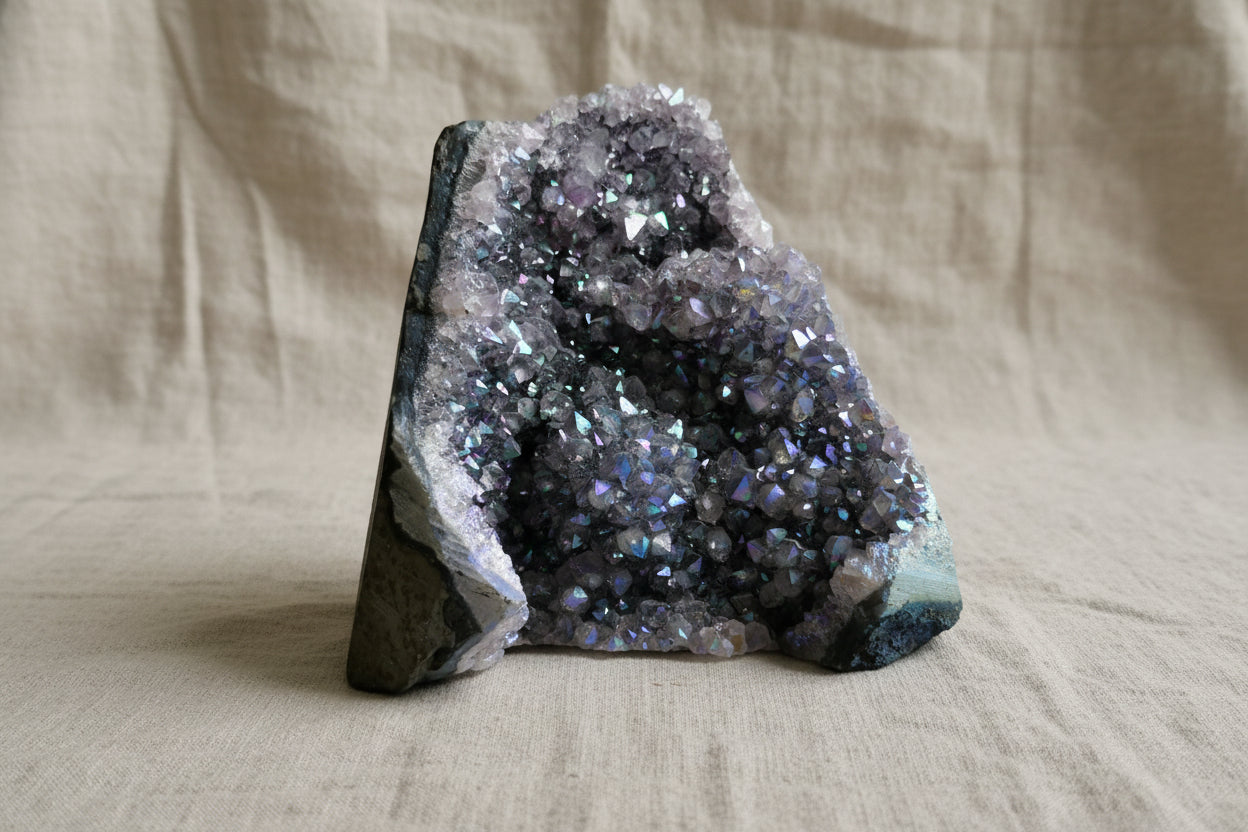 Ametist med Angel Aura – (Intuition, Lugn & Hög Vibration)