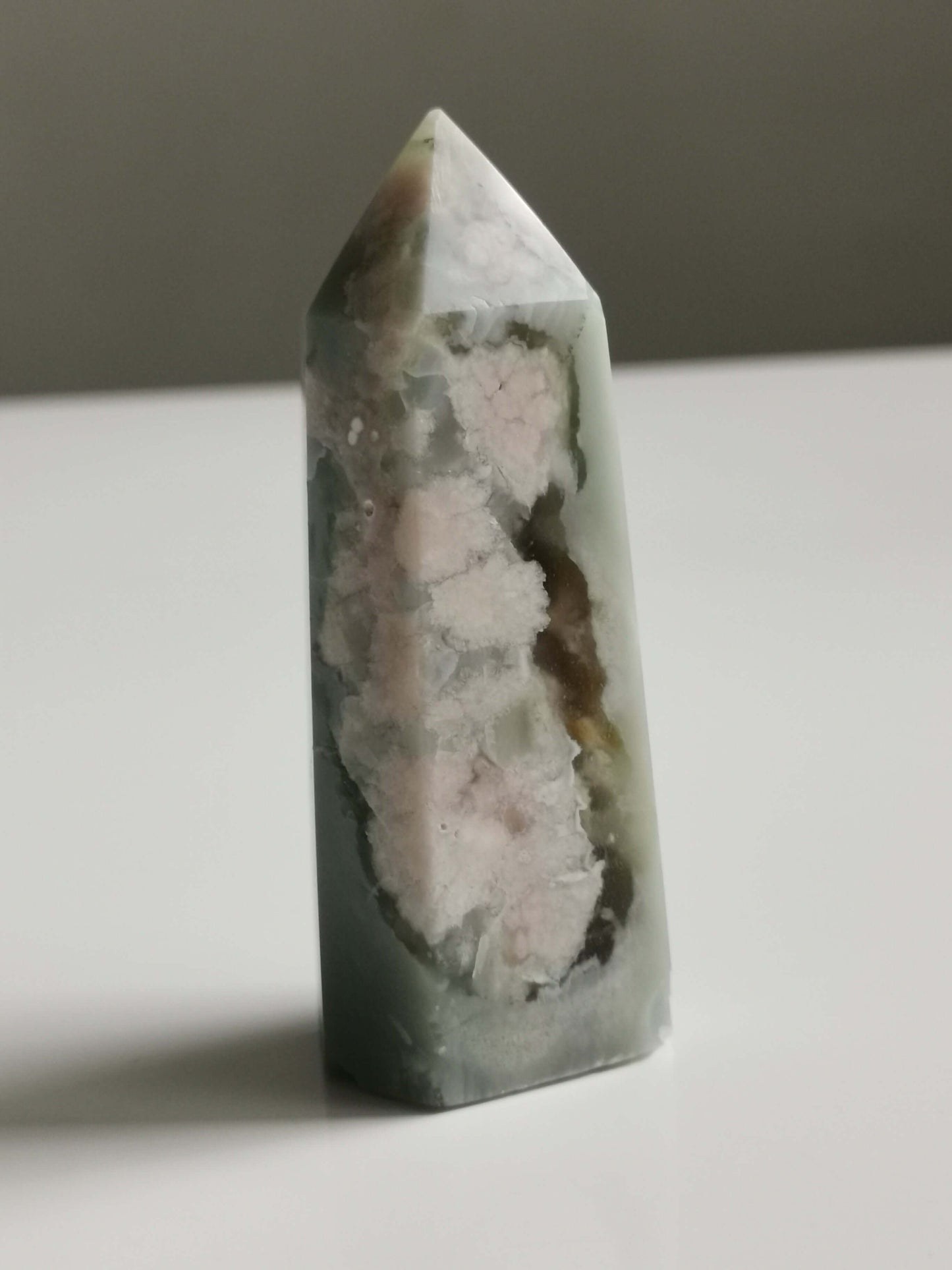 #3Grön Blomsteragat