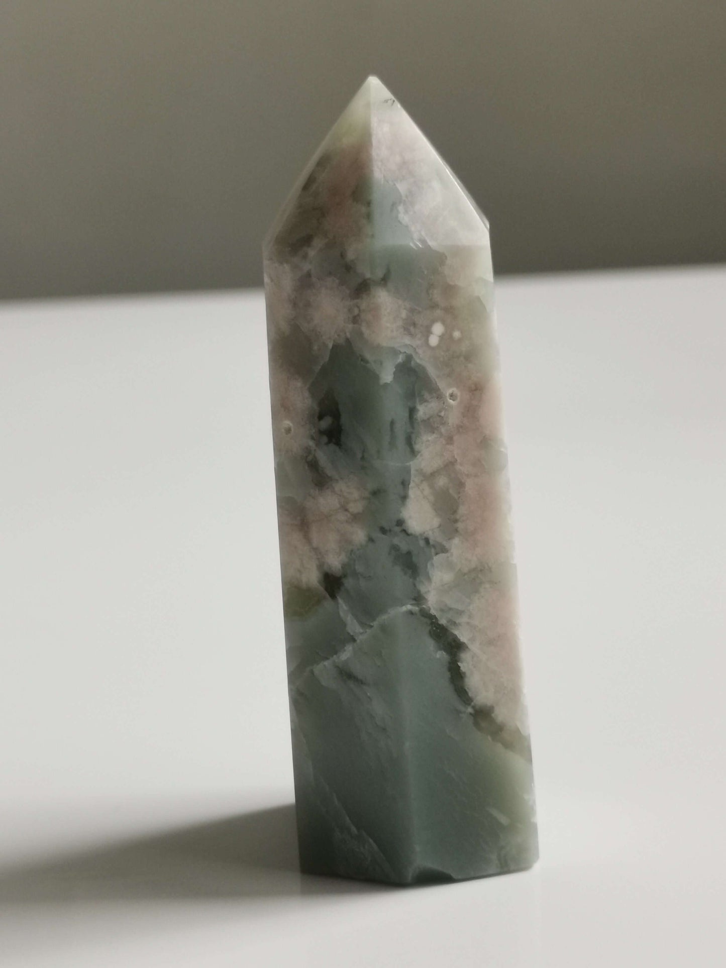 #3Grön Blomsteragat