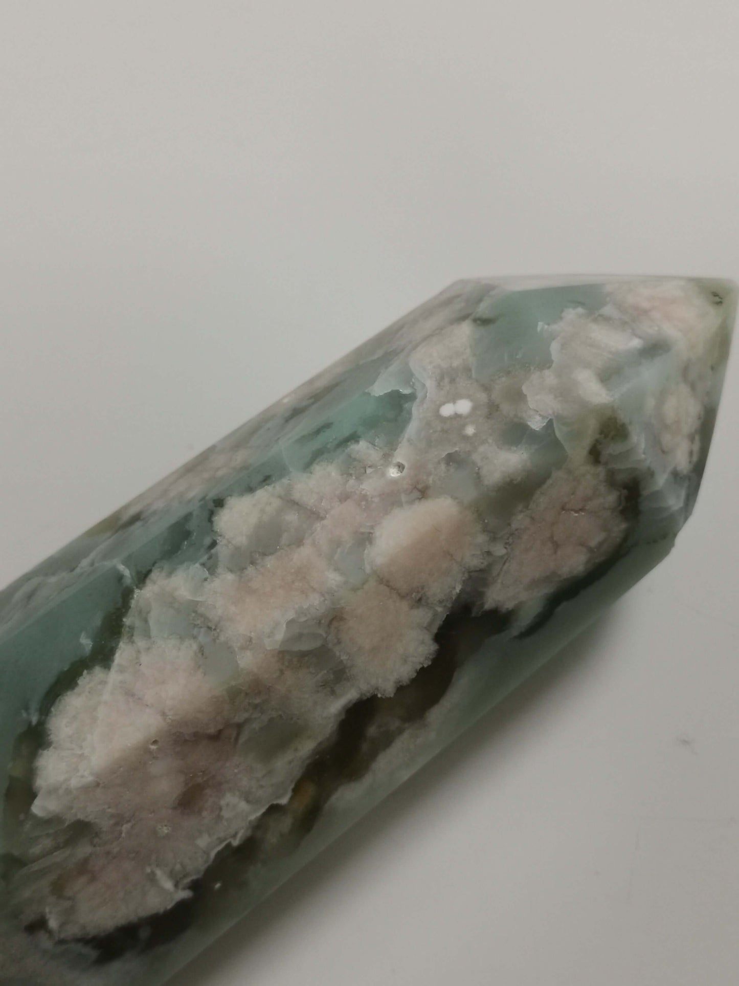 #3Grön Blomsteragat