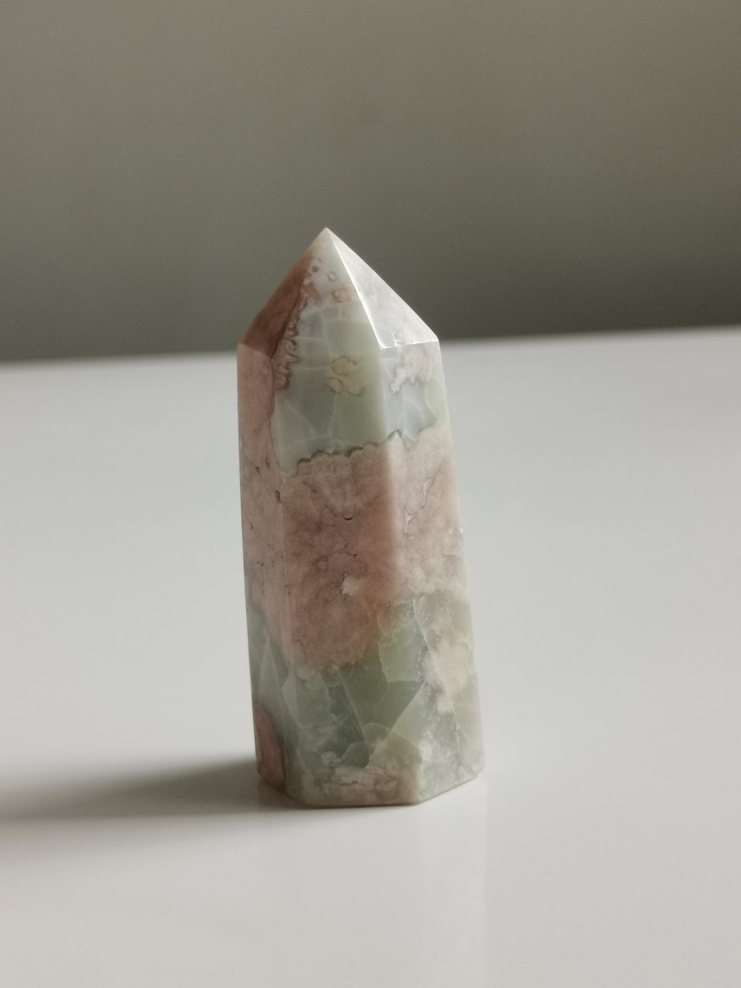 #6Grön Blomsteragat