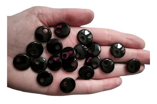 Små berlocker Obsidan x3