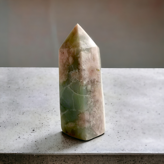 #2Grön Blomsteragat