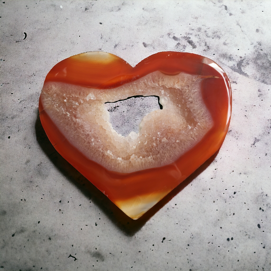 #10Karneol Hjärta