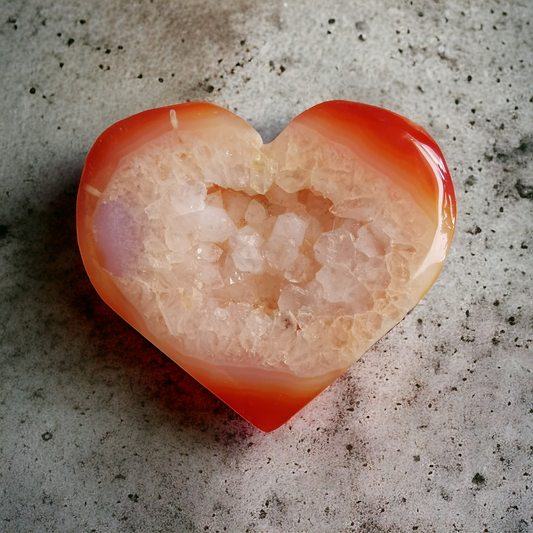 #5Karneol Hjärta
