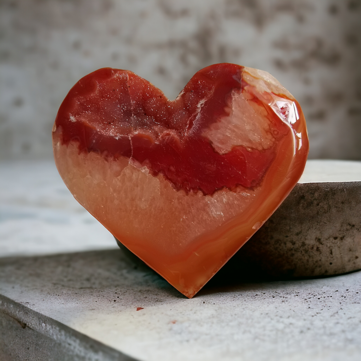#7Karneol Hjärta