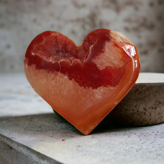 #7Karneol Hjärta