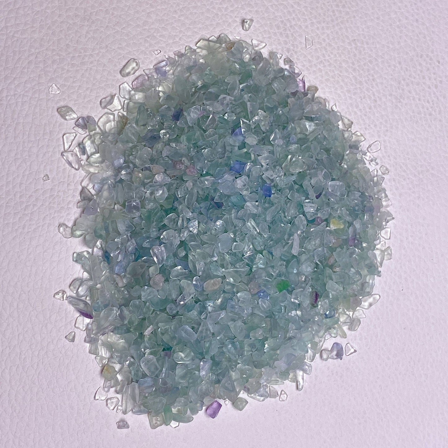 Grön fluorit – högkvalitativa kristallchips, 50 g