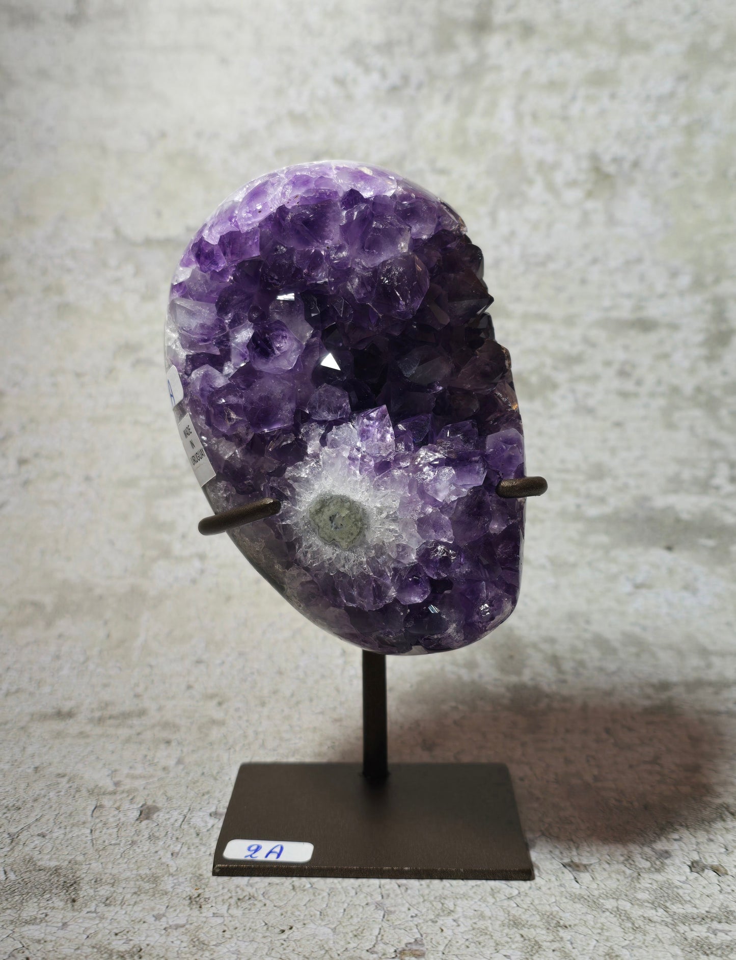 Ametist, kluster på stativ 2A