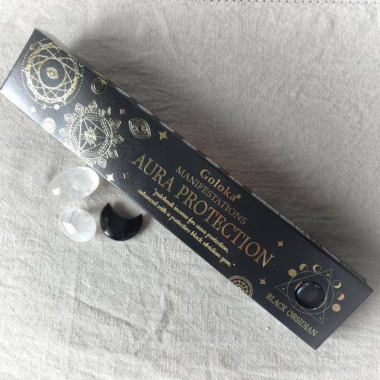 Aura Protection – rökelse med svart obsidian