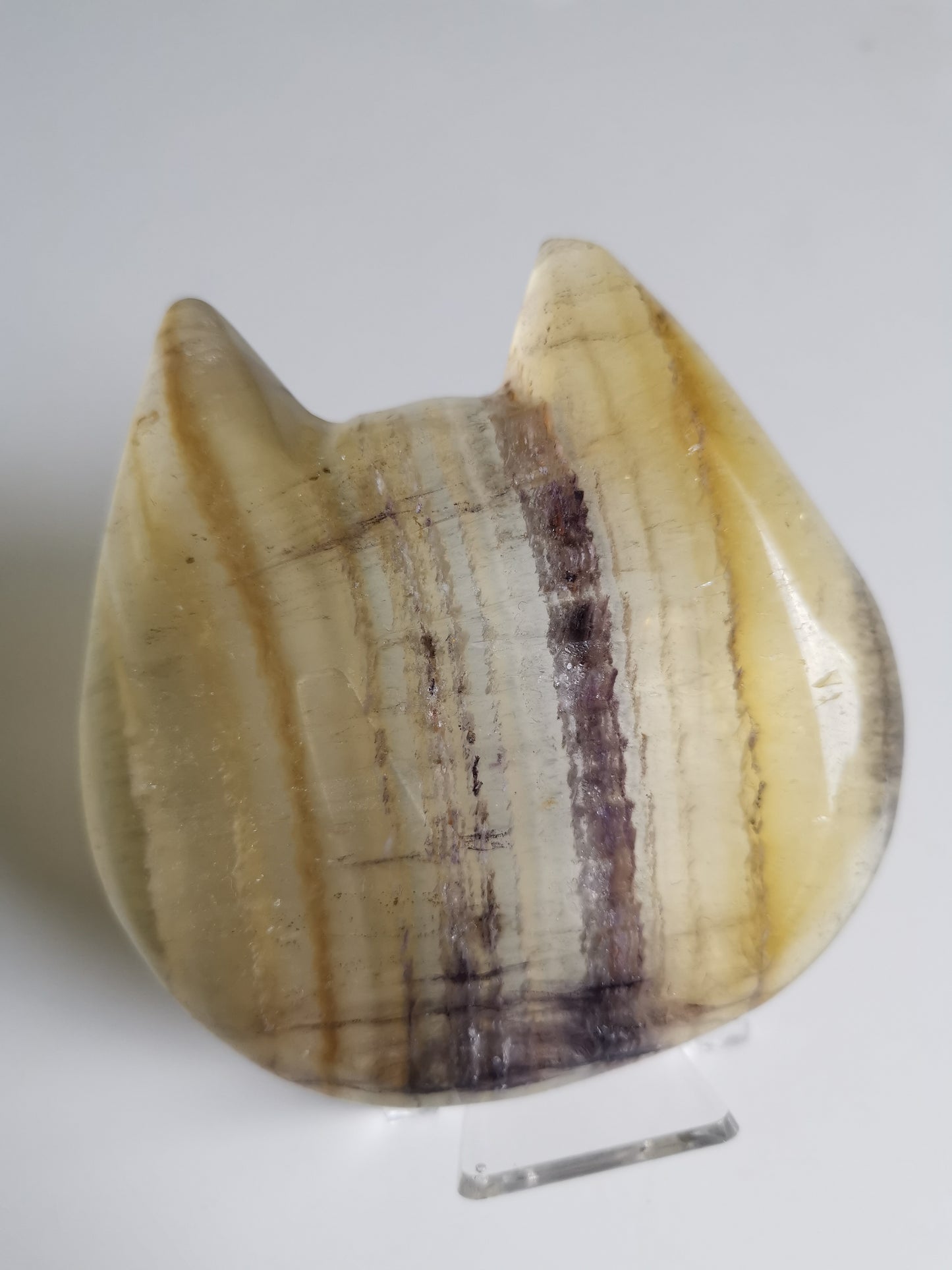 Gul Flourit kattskål