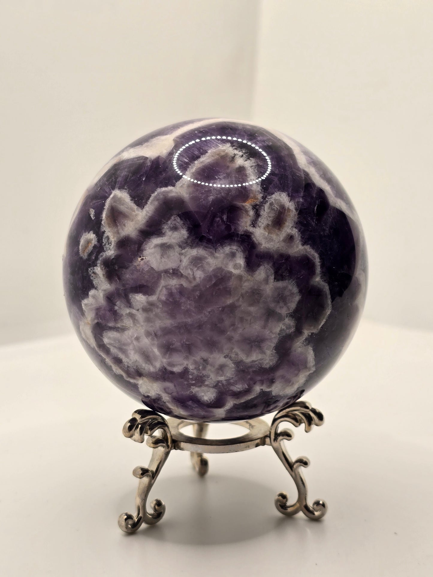 Chevron Ametist Statement Klot – Djup Intuition & Inre Klarhet