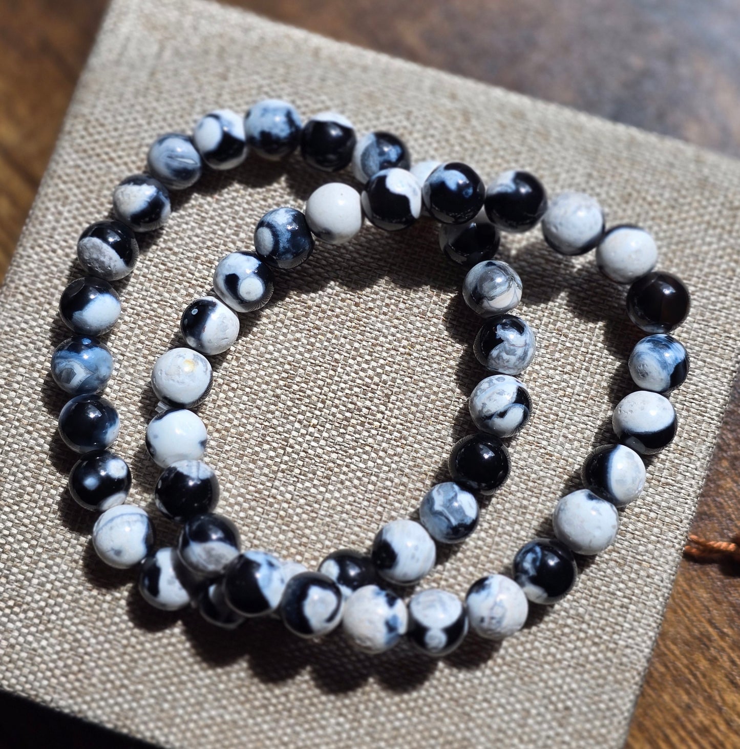 Armband – Orca Agat / Späckhuggare agat