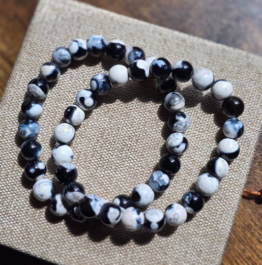 Armband – Orca Agat / Späckhuggare agat
