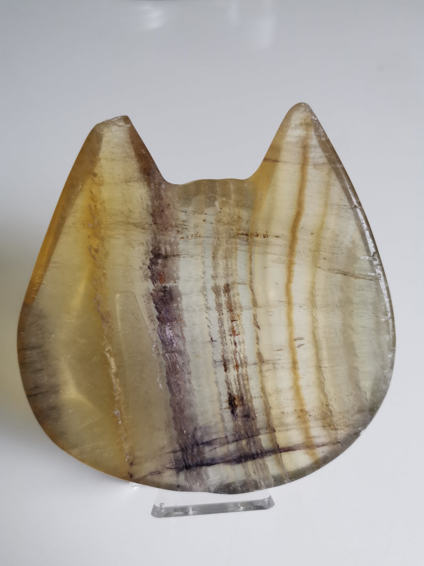 Gul Flourit kattskål