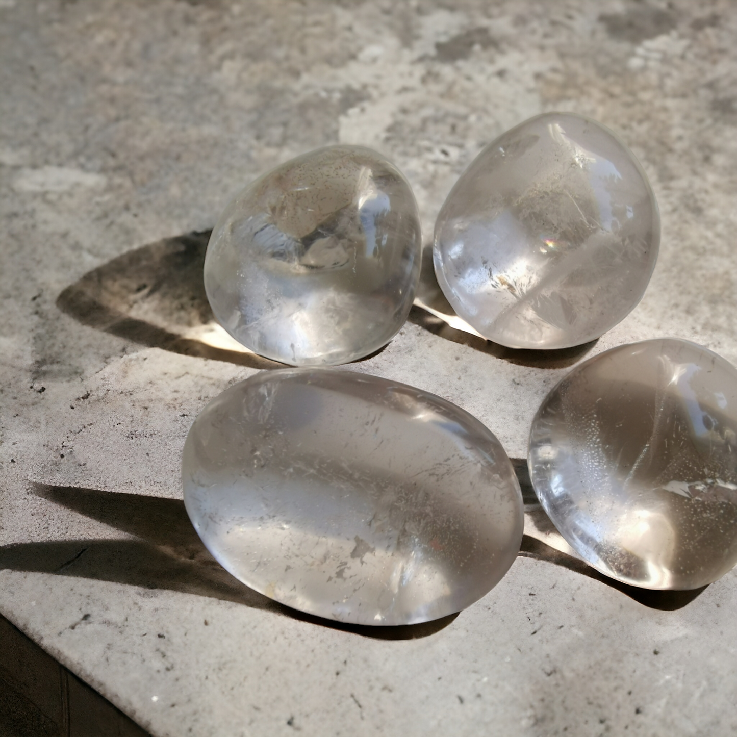 Små handstenar Bergkristall