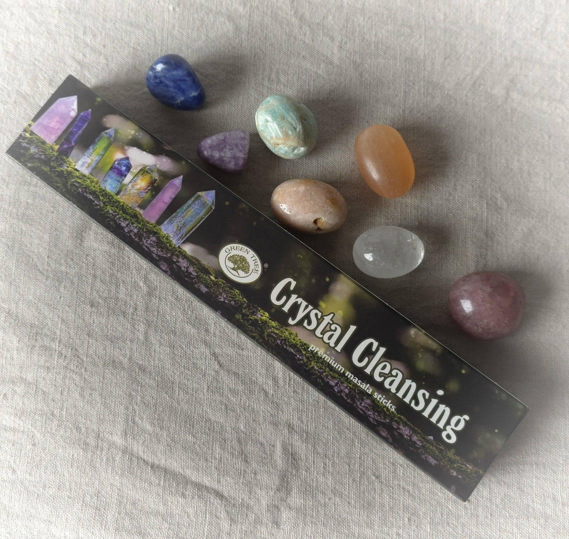 Crystal Cleansing – handrullade naturliga rökelsestickor