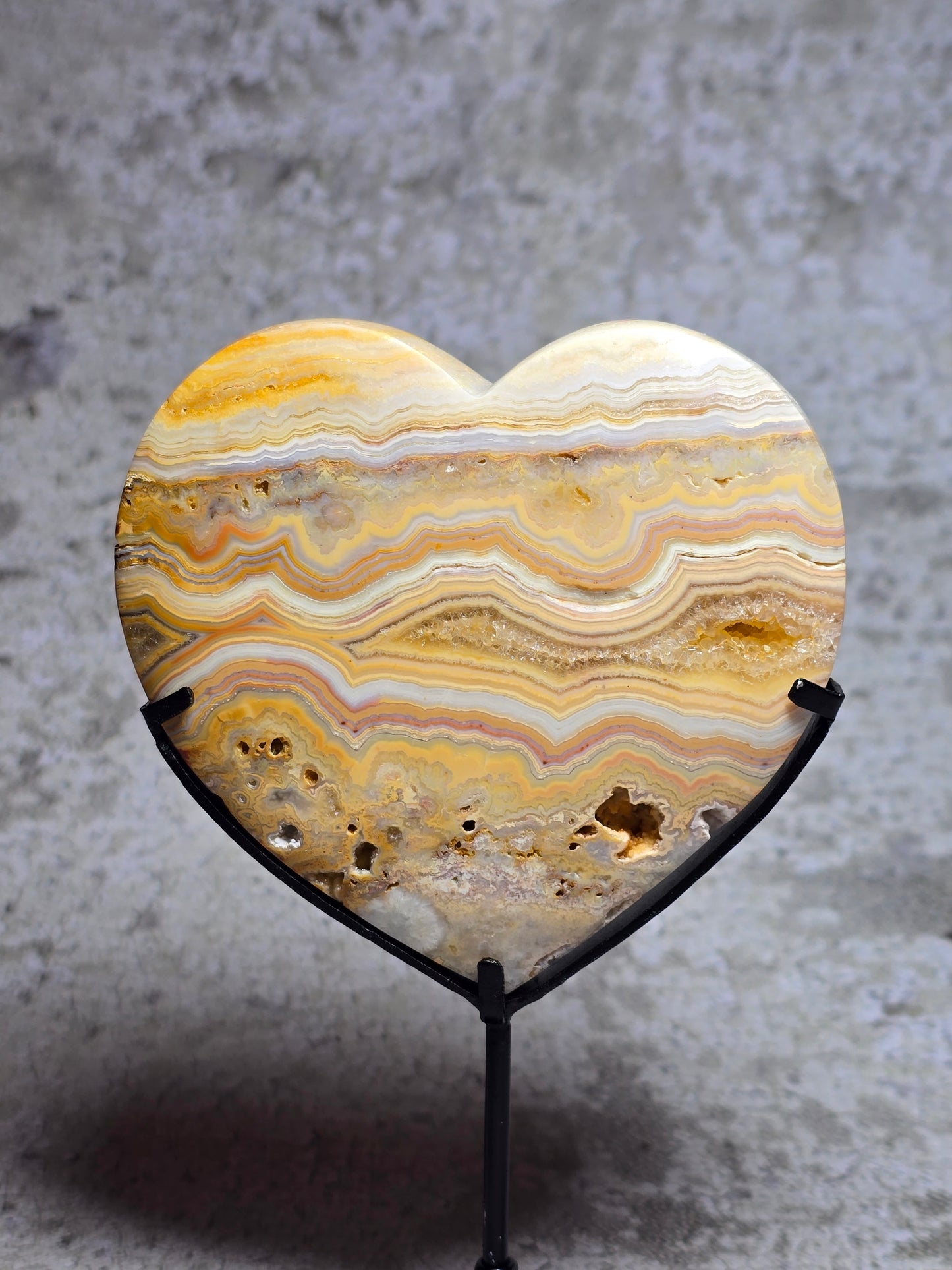 Gul Crazy lace hjärta#19