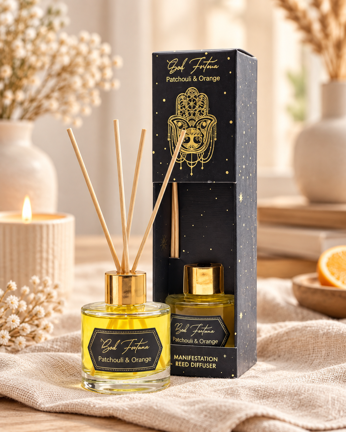 PureWorks Good Fortune Doftpinnar – Patchouli & Apelsin 50 ml