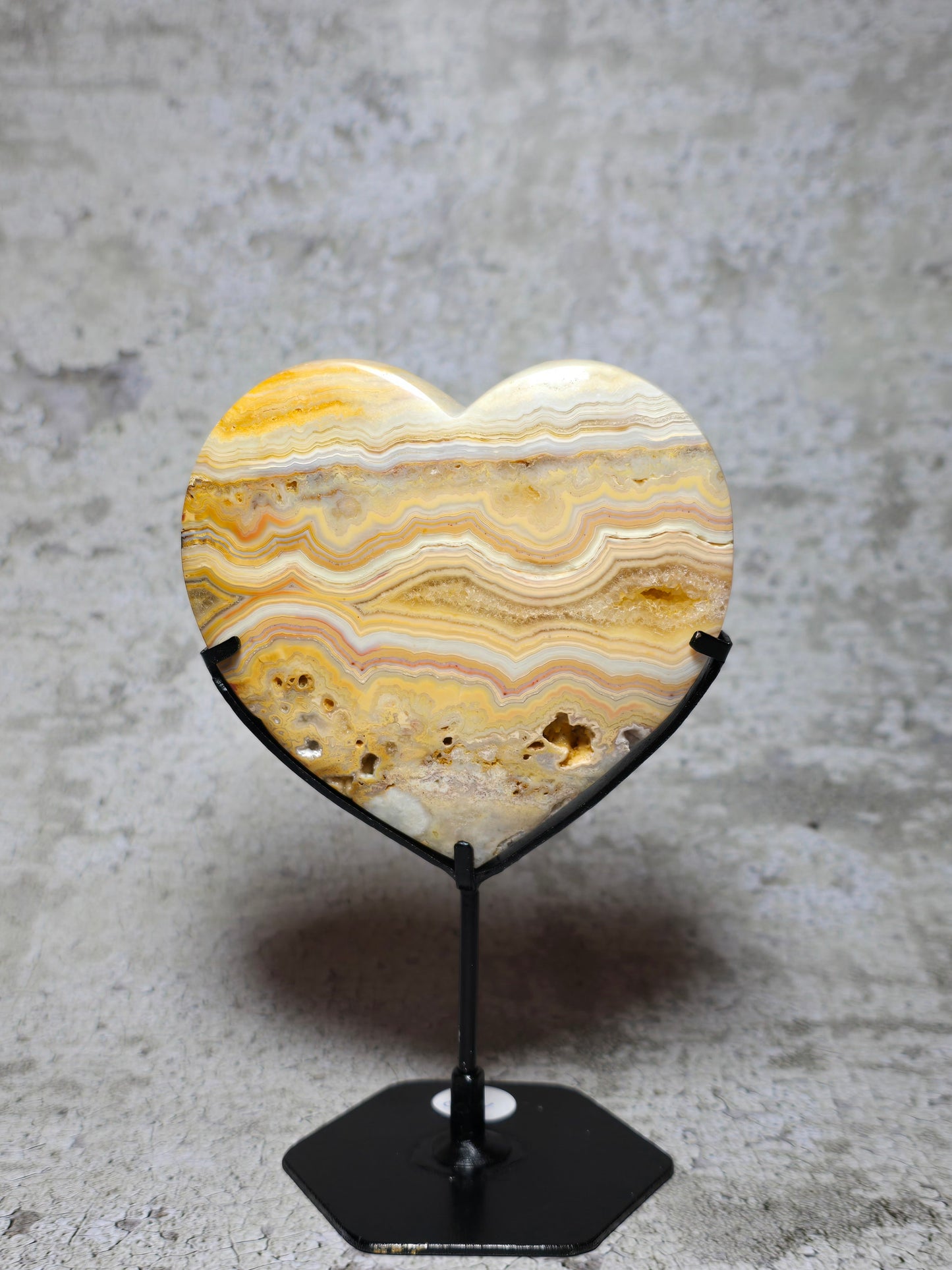 Gul Crazy lace hjärta#19