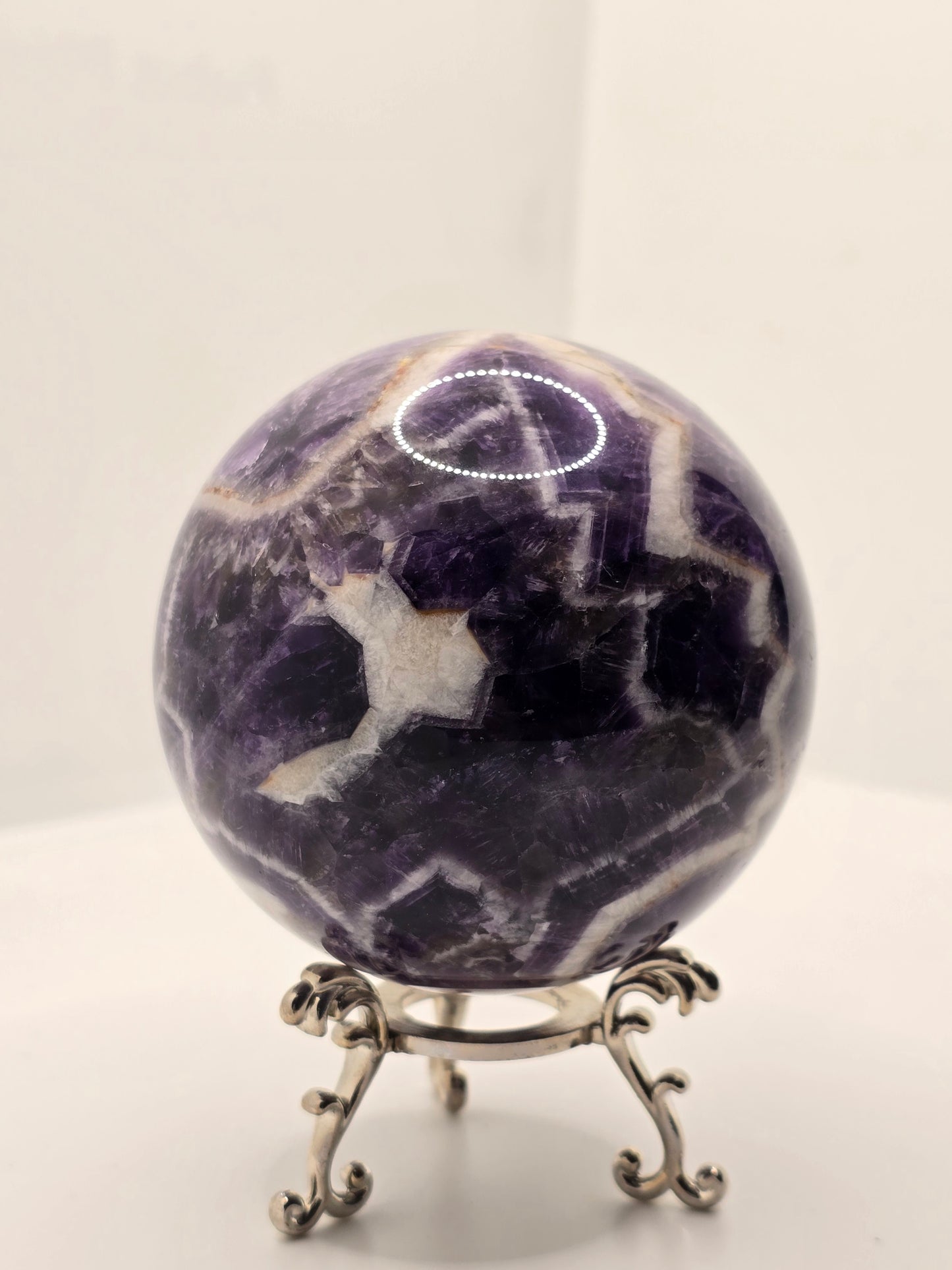 Chevron Ametist Statement Klot – Djup Intuition & Inre Klarhet