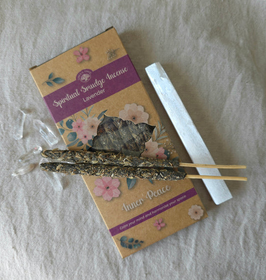 Smudge stickor med lavendeldoft – naturlig rökelse för inre frid, lugn & harmonisk energi