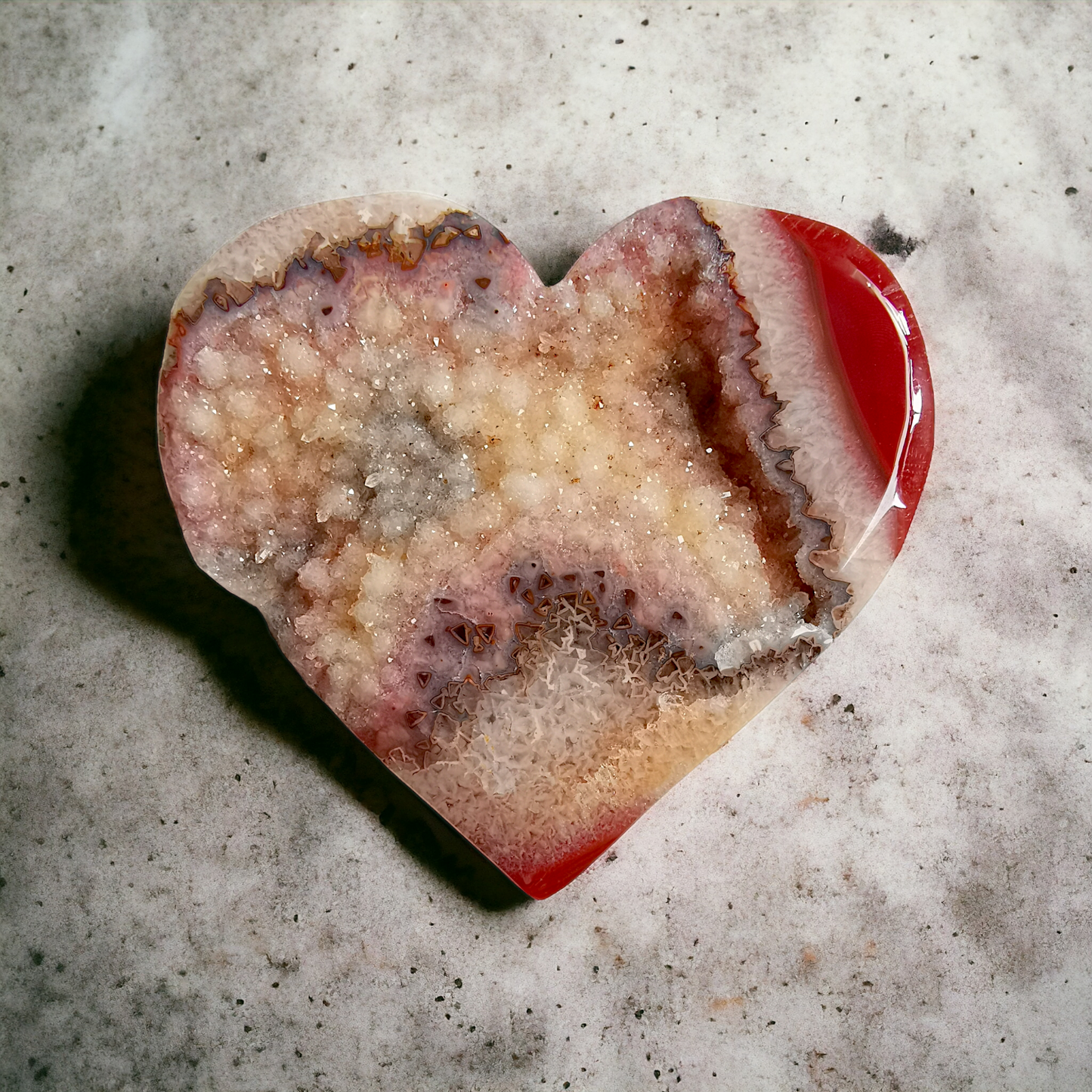 #8Karneol Hjärta