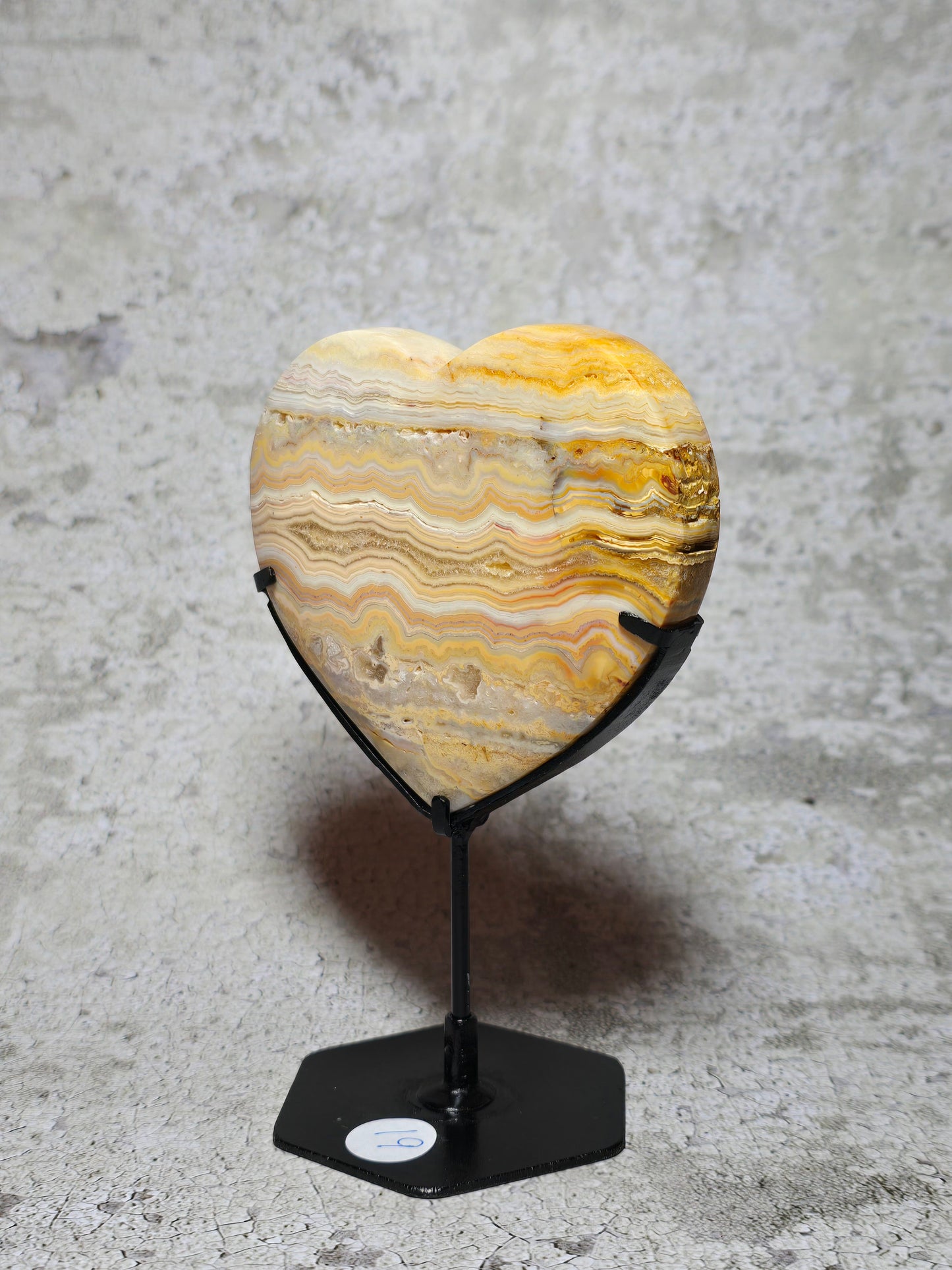 Gul Crazy lace hjärta#19