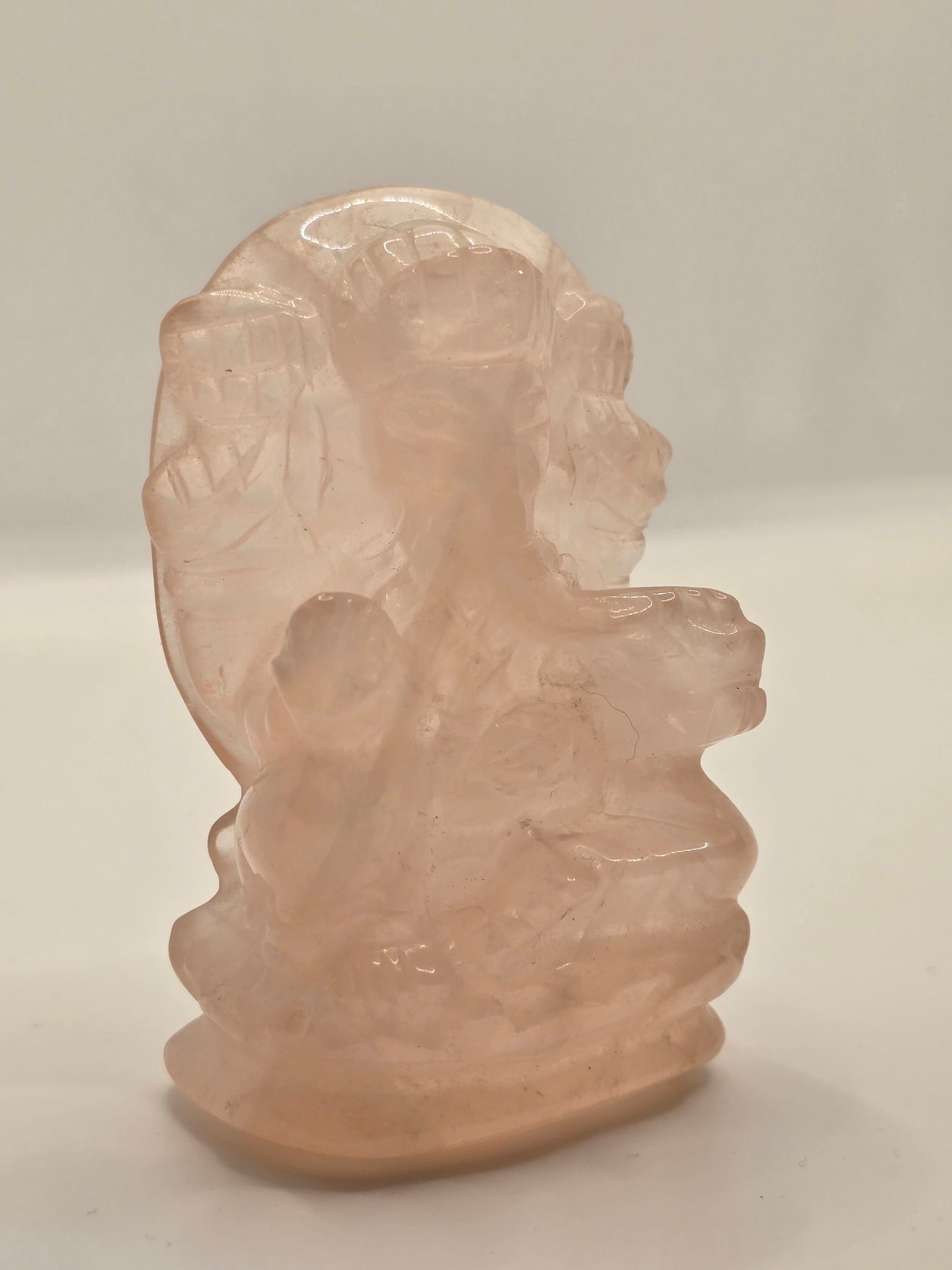 Ganesha i Rosenkvarts – Kärlekens Beskyddare & Nya Vägar