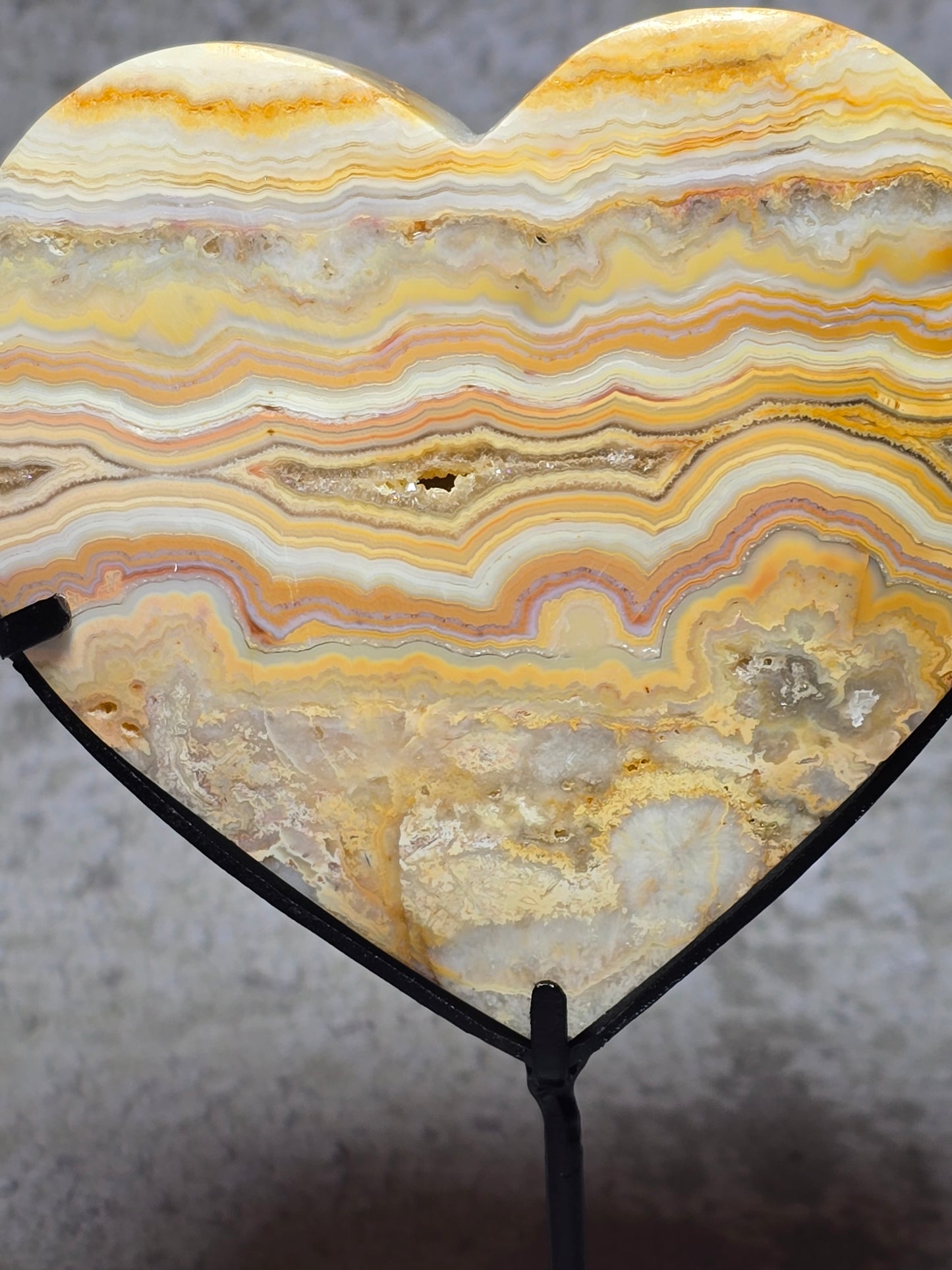 Gul Crazy lace hjärta#18