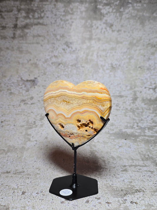 Gul Crazy lace hjärta#20