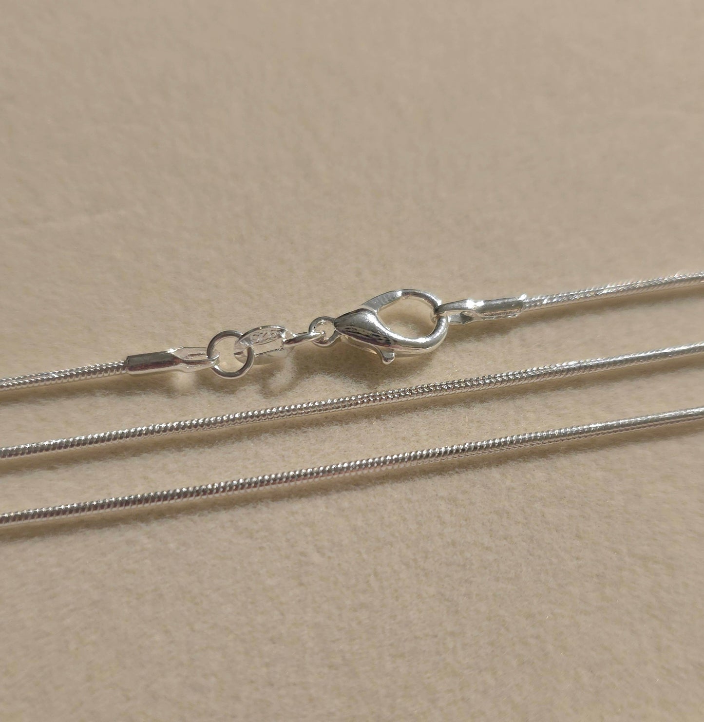 925 Sterling Silver Snake Chain – Halskedja