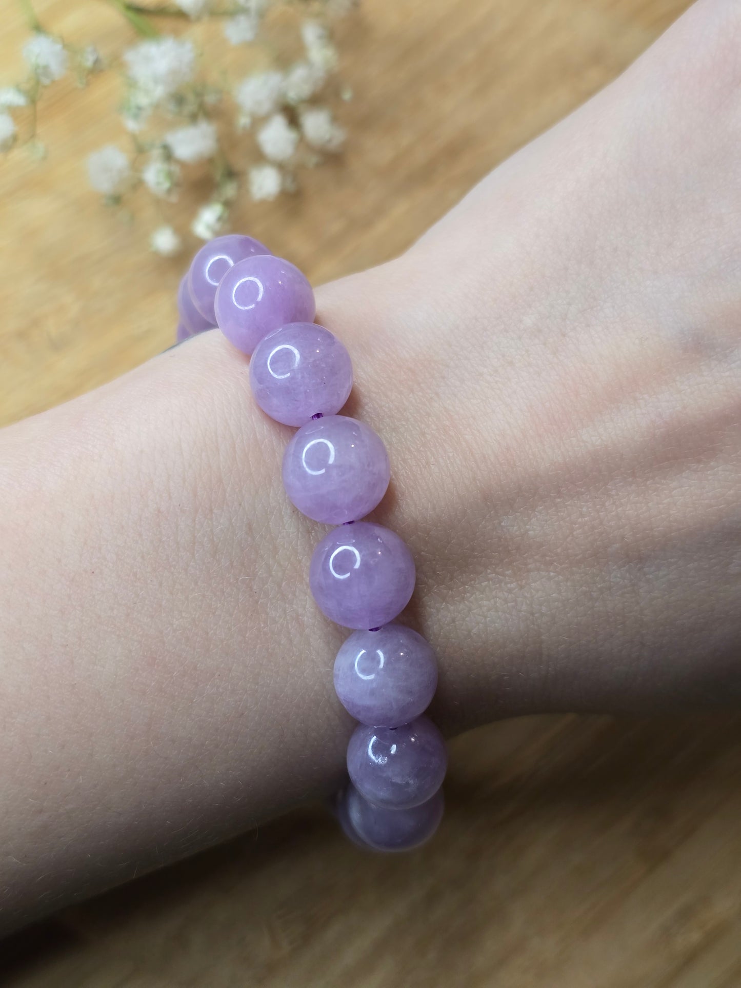 Kunzit – Hjärtats Ljusström 11 mm (AAA+)