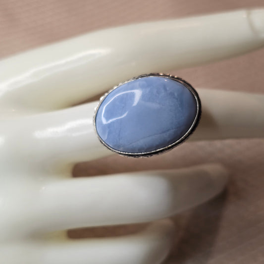 Blå Opalens Klarhet – Ring (Storlek 7.5)