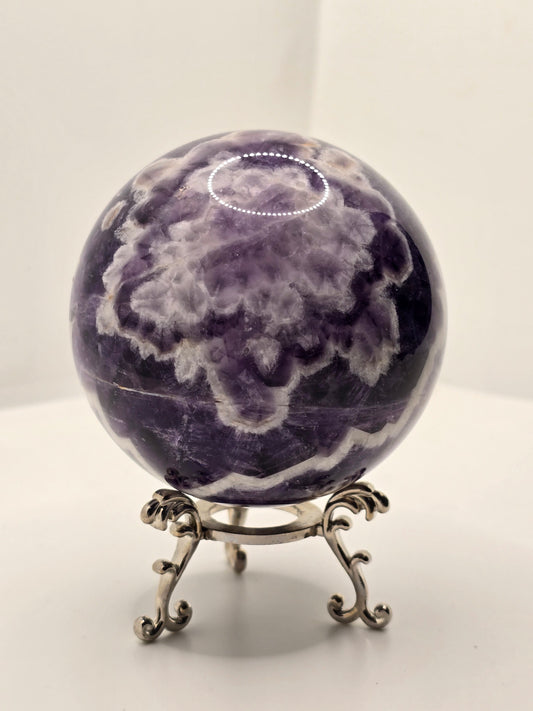 Chevron Ametist Statement Klot – Djup Intuition & Inre Klarhet