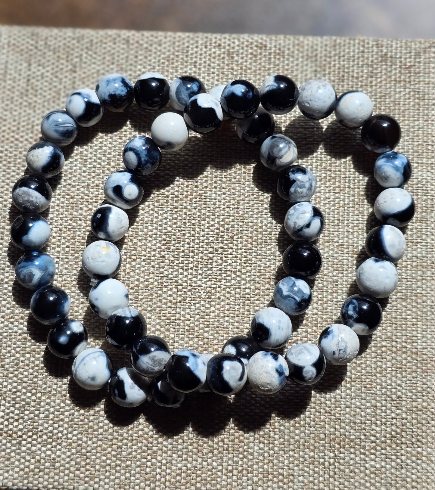 Armband – Orca Agat / Späckhuggare agat