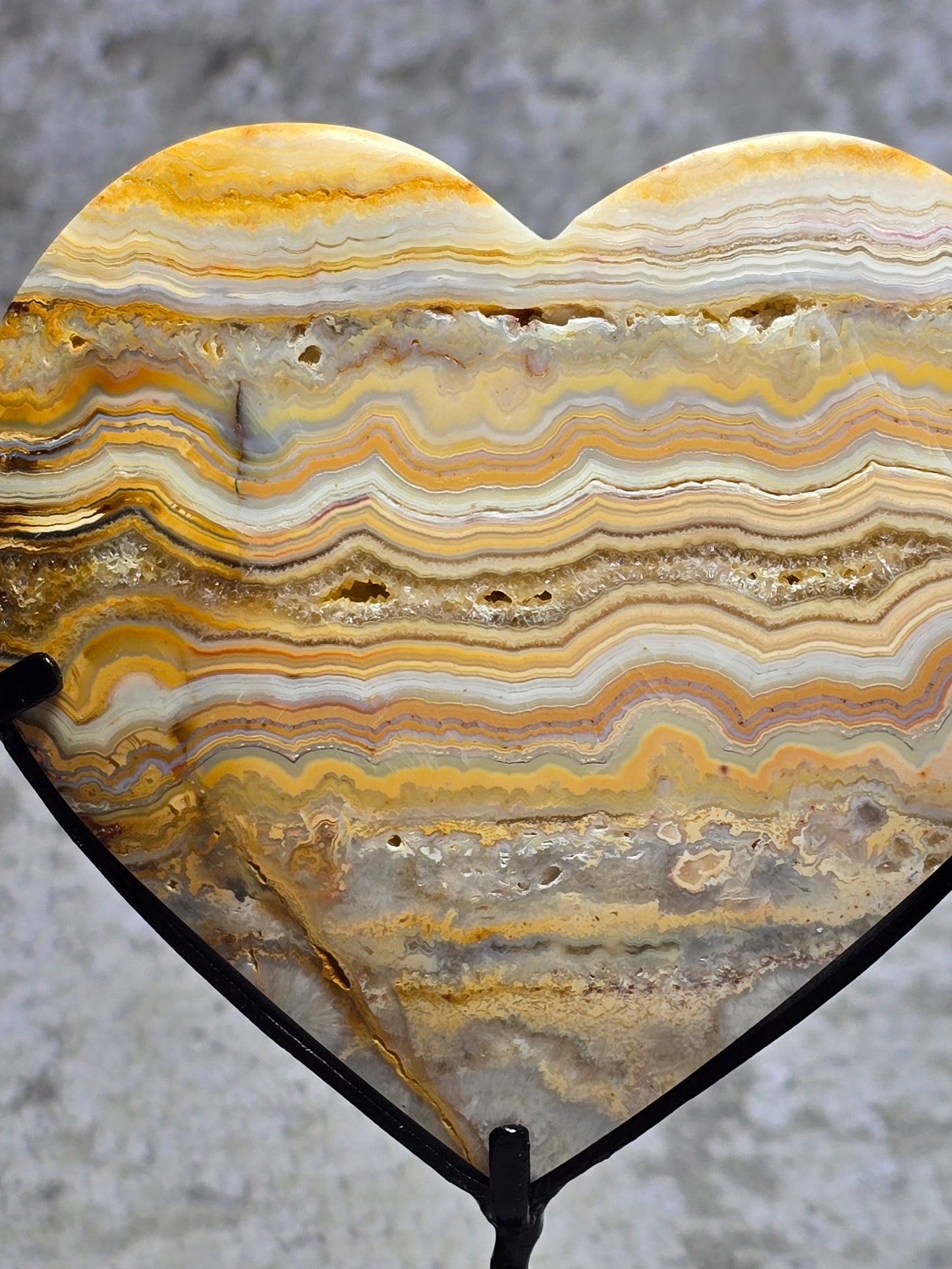 Gul Crazy lace hjärta#18