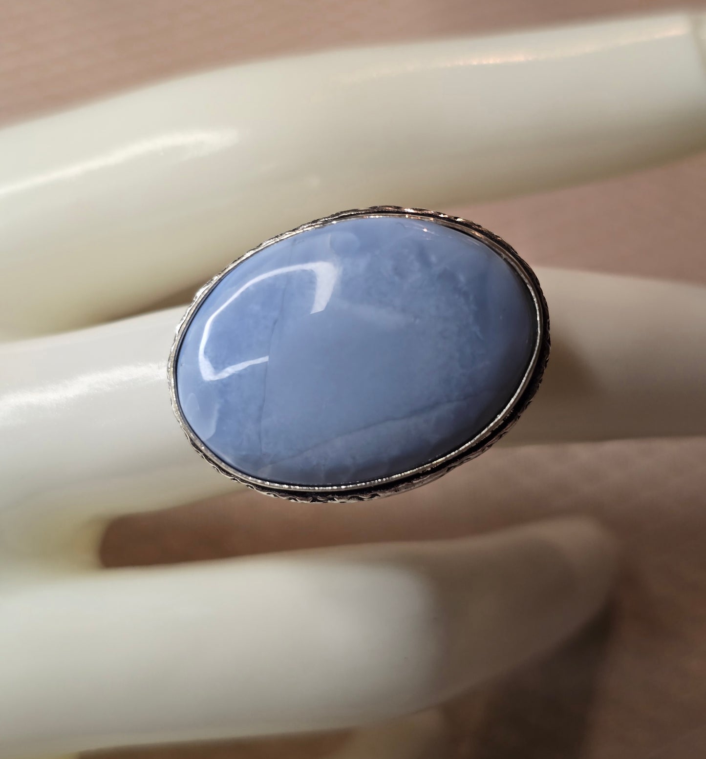 Blå Opalens Klarhet – Ring (Storlek 7.5)