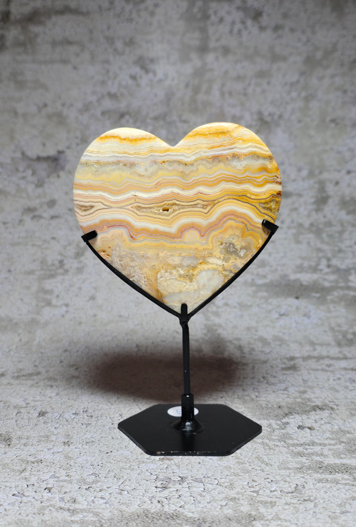 Gul Crazy lace hjärta#18