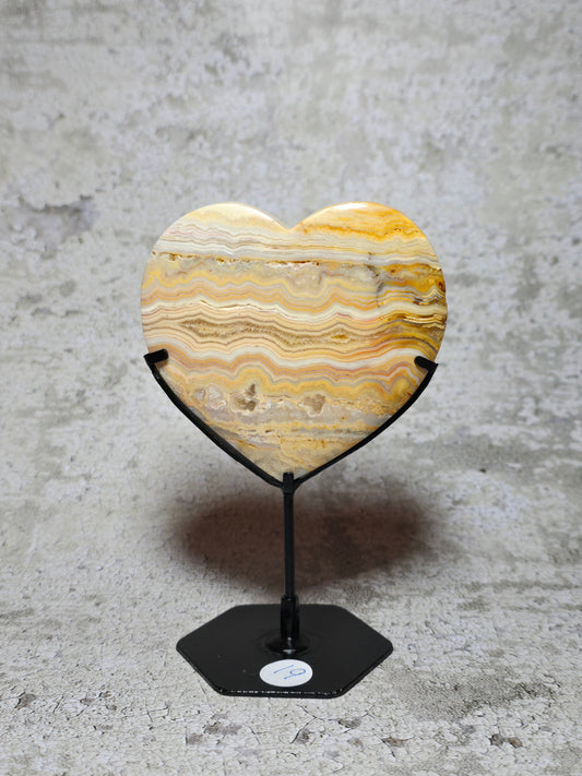 Gul Crazy lace hjärta#19