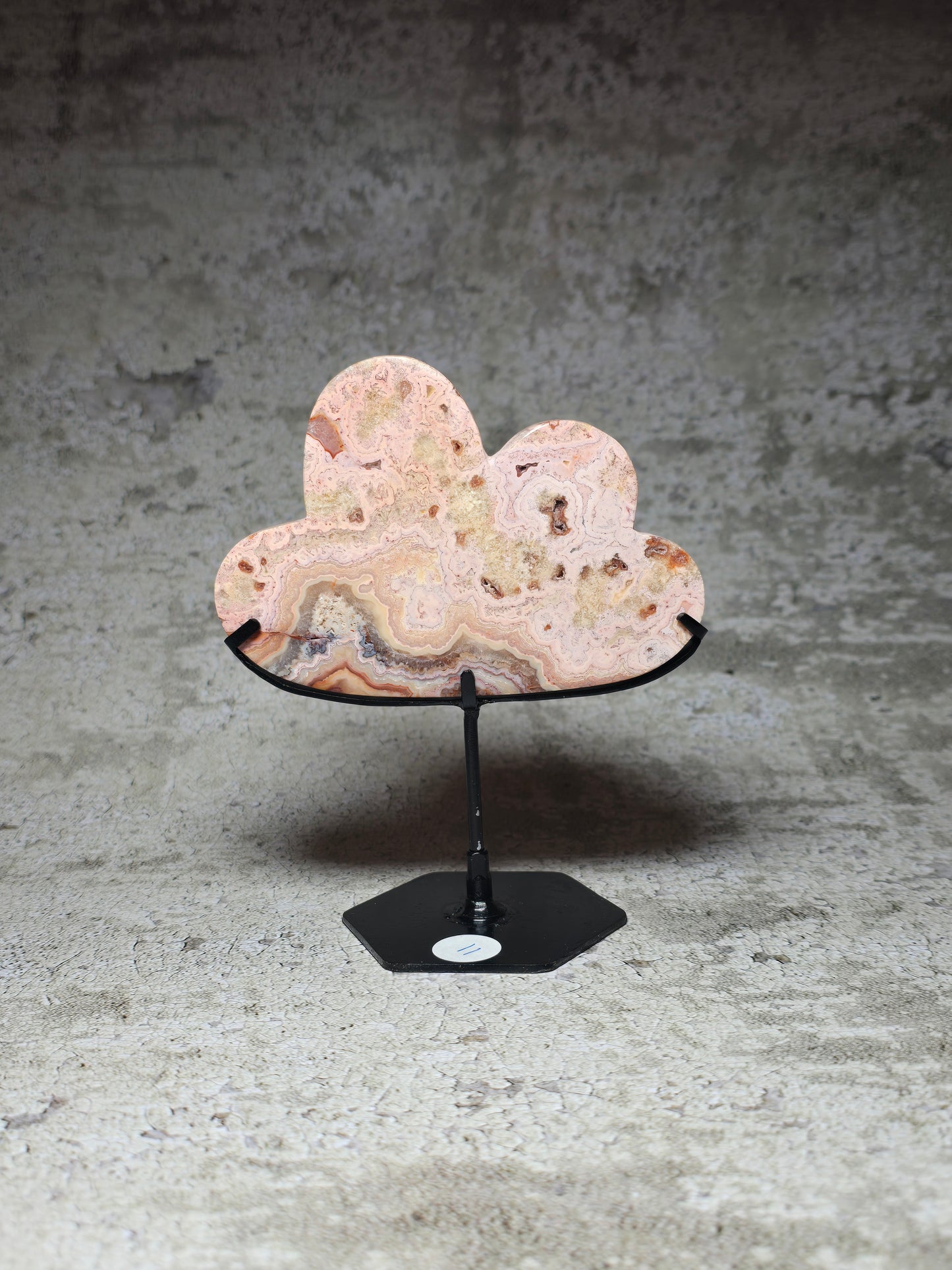 Rosa Crazy Lace Agat – Handkarvat Ljusmoln #11